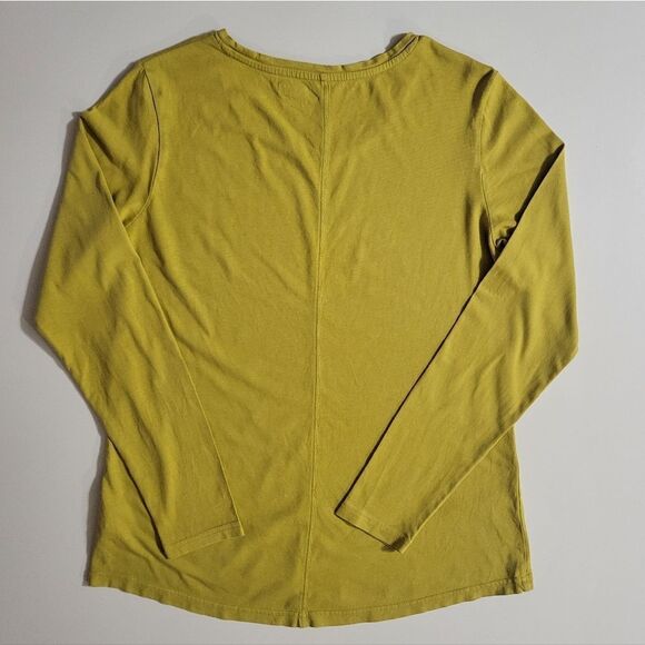 Duluth Trading Co. Women's Lemon Gold Longtail T® Scoopneck Long-Sleeve Top - Picture 11 of 12